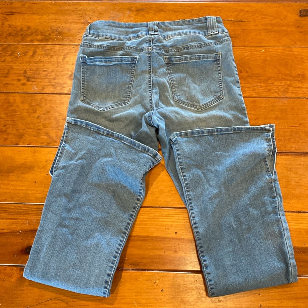 Spilt bottom flare blue spice premium gently worn light blue soft denim jeans